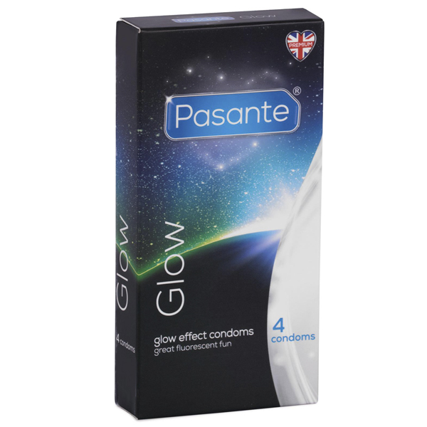 Pasante Glow Självlysande Kondomer 4-pack - Pasante
