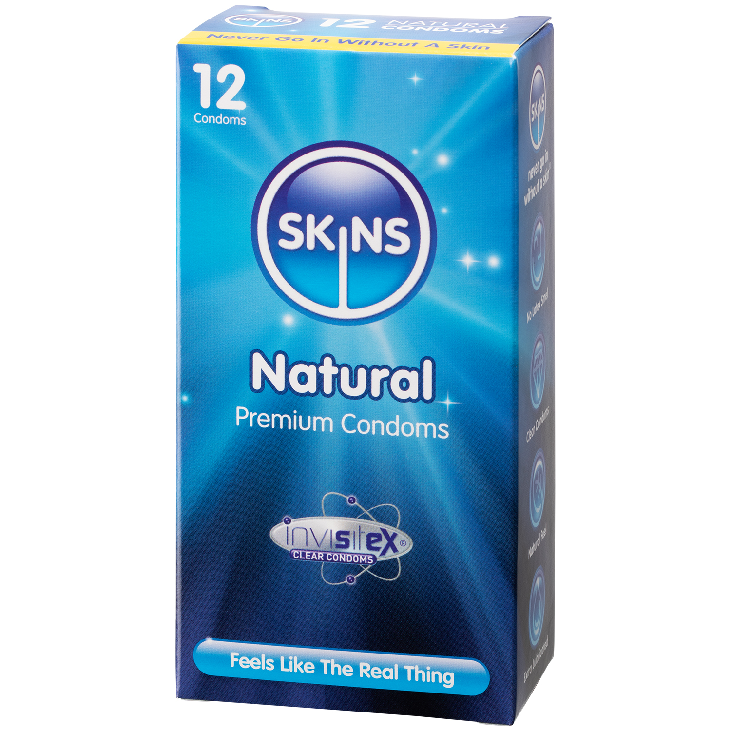 Skins Natural Kondomer 12-pack    - Klar