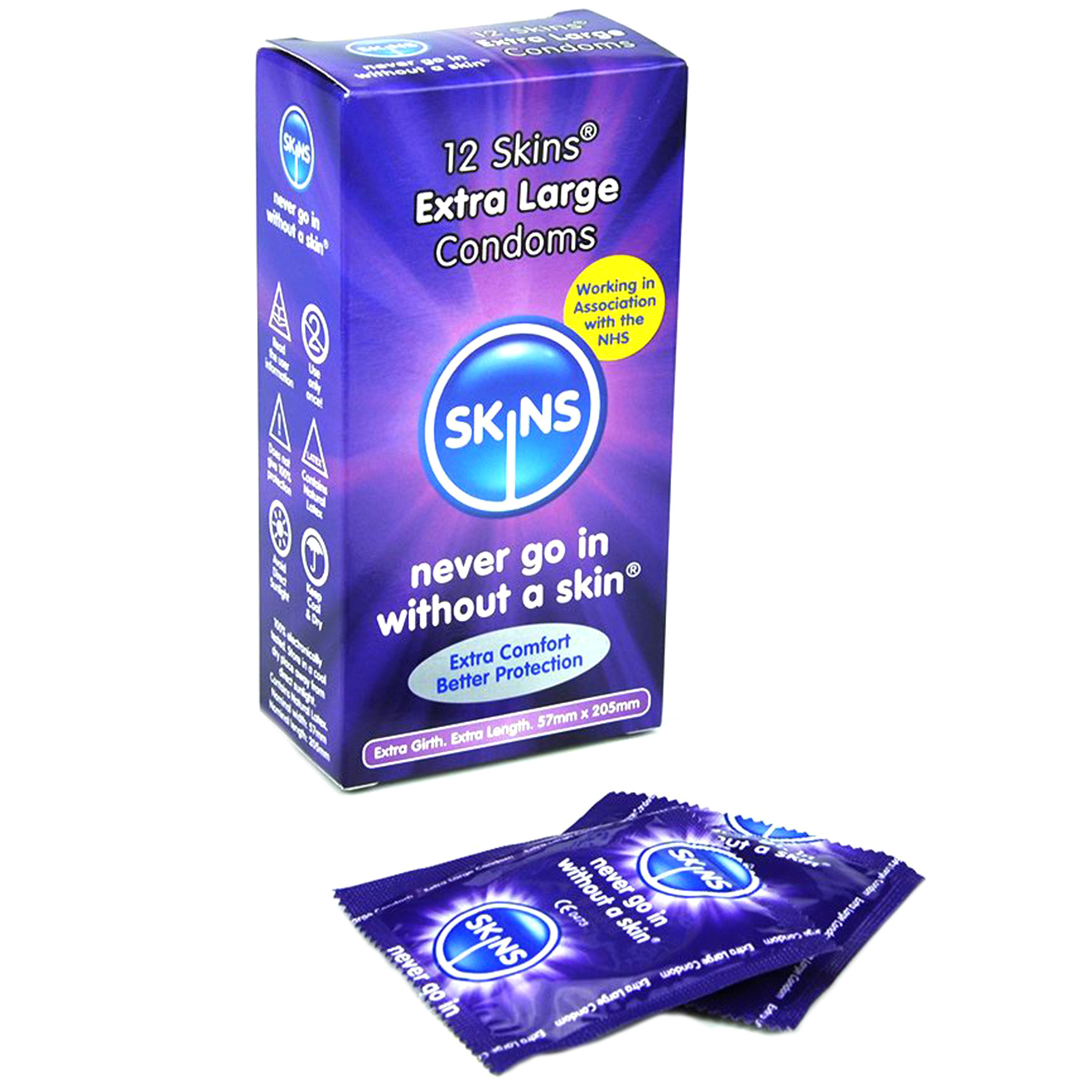 Skins Extra Large Kondomer 12-pack - Skins