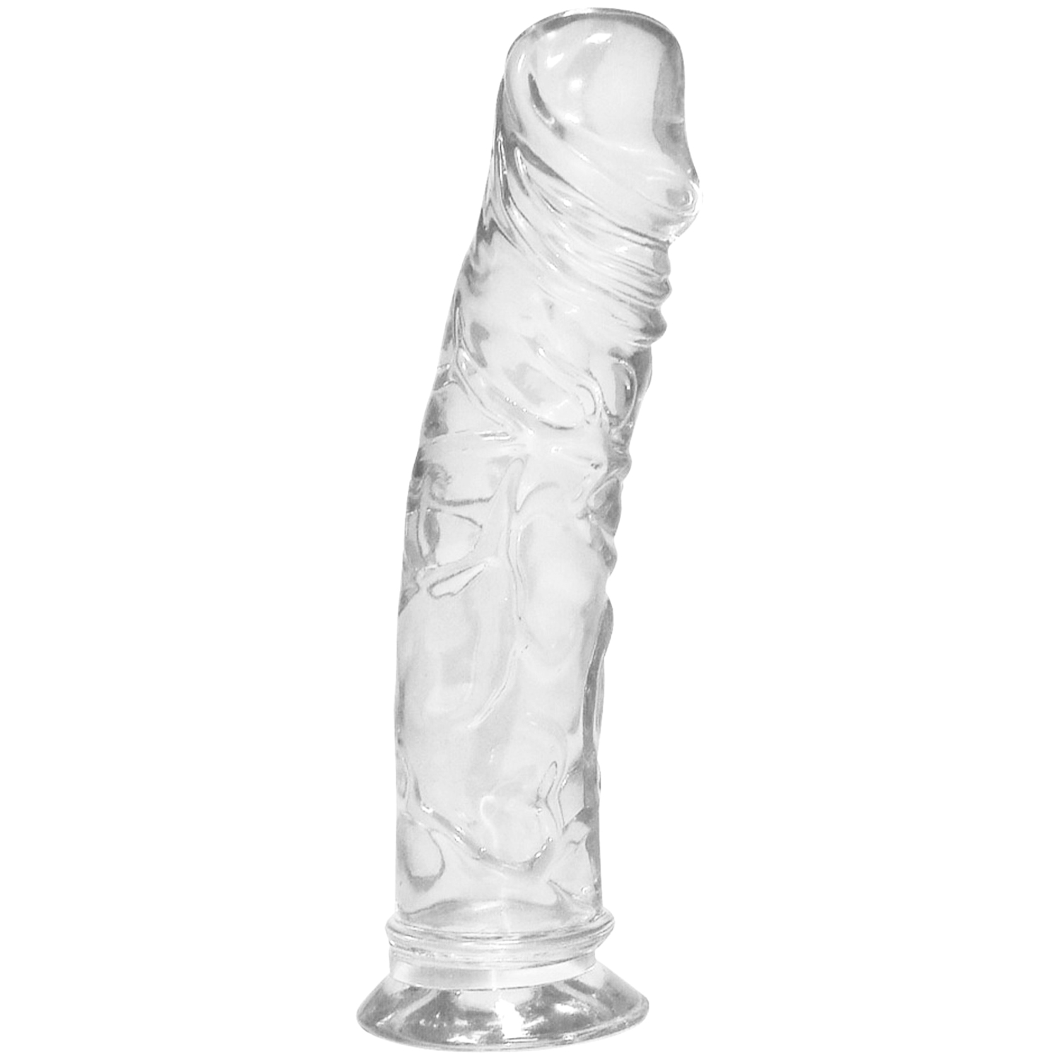 Crystal Clear Jelly Dildo med Sugpropp - You2Toys