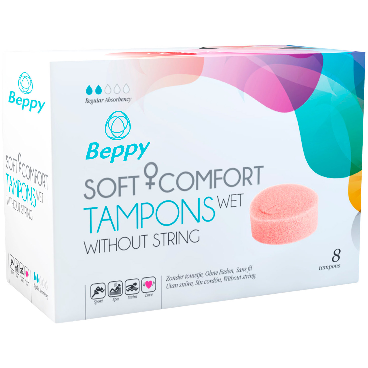 Beppy Wet Comfort Tampons 8-pack - Beppy