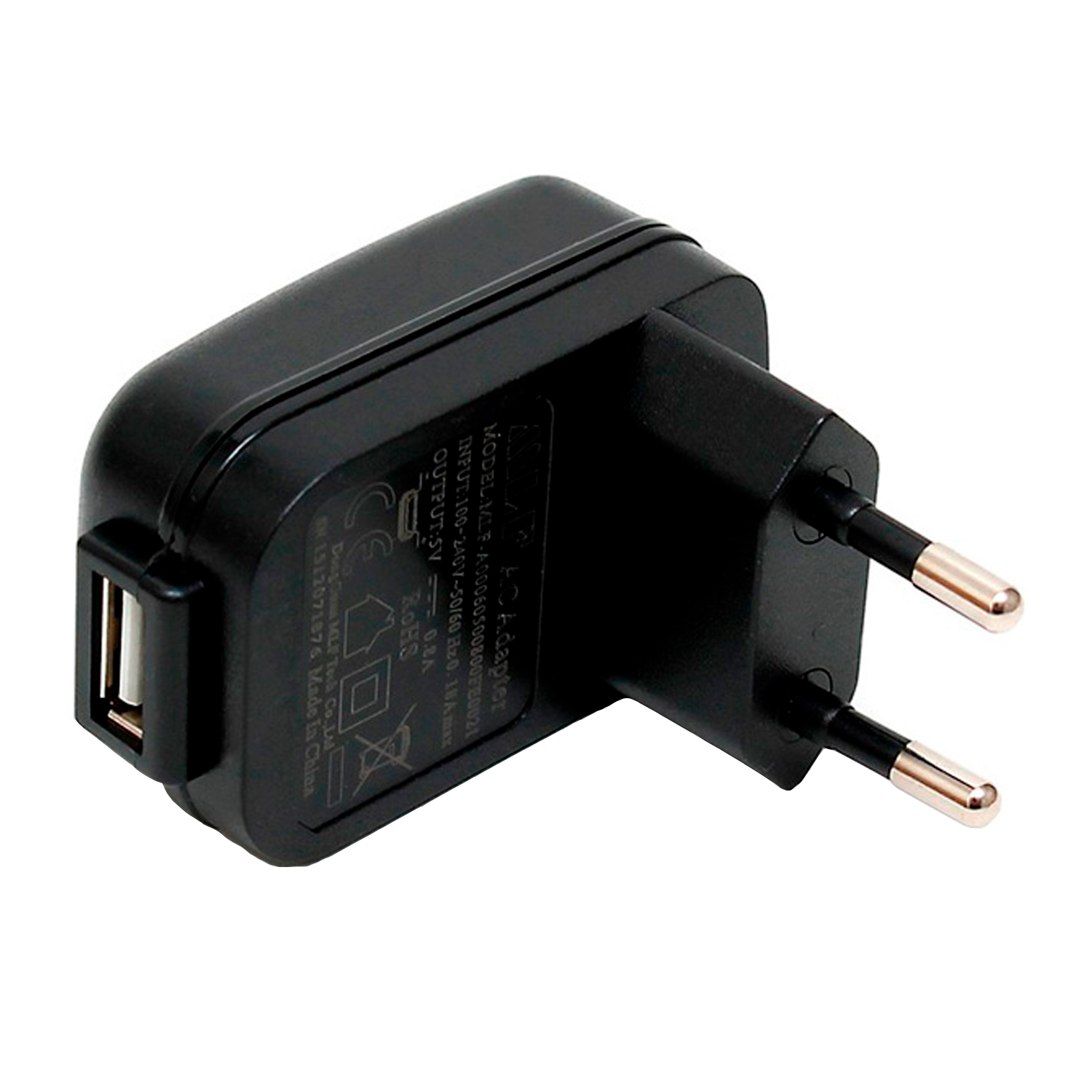 Rimba USB EU AC Adapter   - Svart