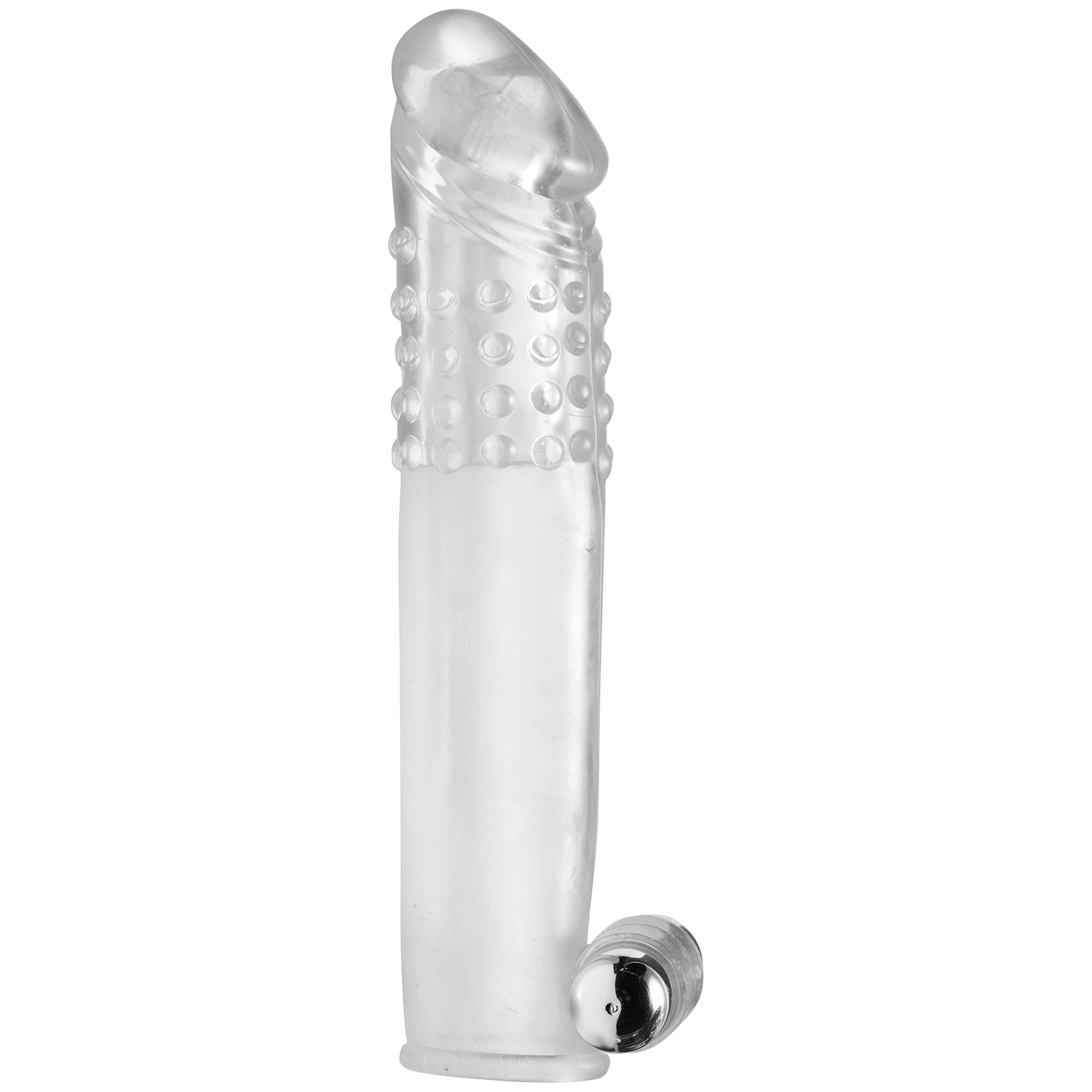 Clear Sensations Penis Extender Sleeve med Vibrator - Size Matters