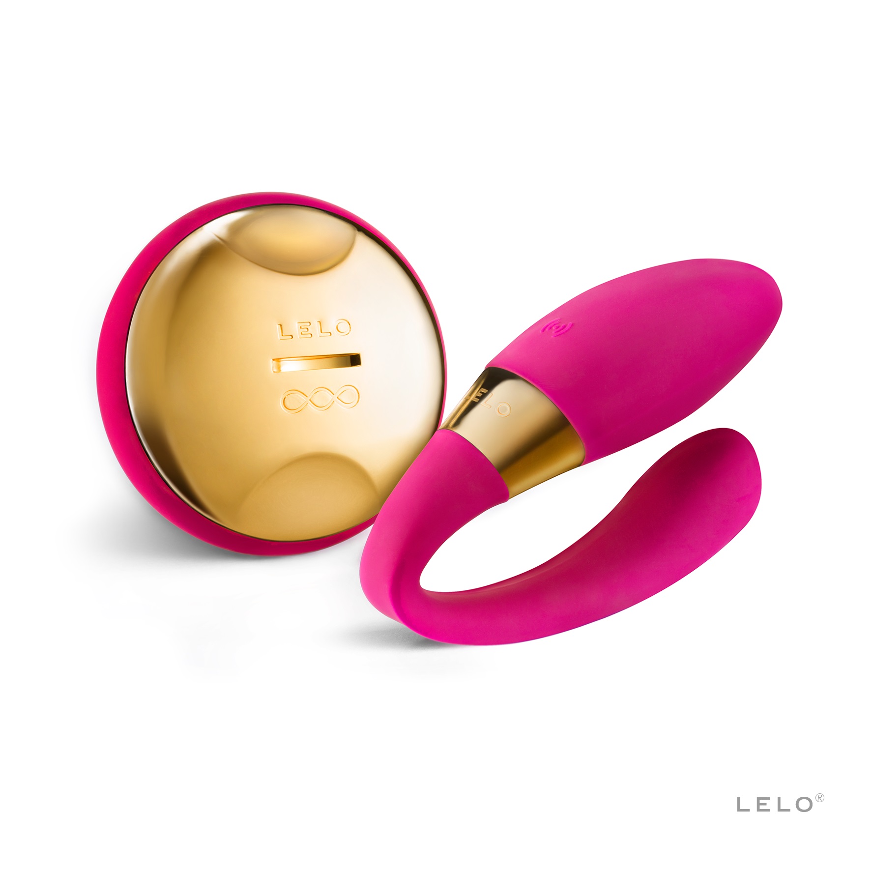 LELO Tiani 24k Par Vibrator med Fjernbetjening I Guld-Deep Rose - LELO