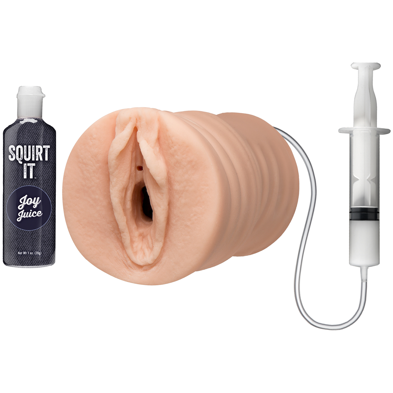 Doc Johnson Squirt It Squirting Vagina Stroker Masturbator    - Nude