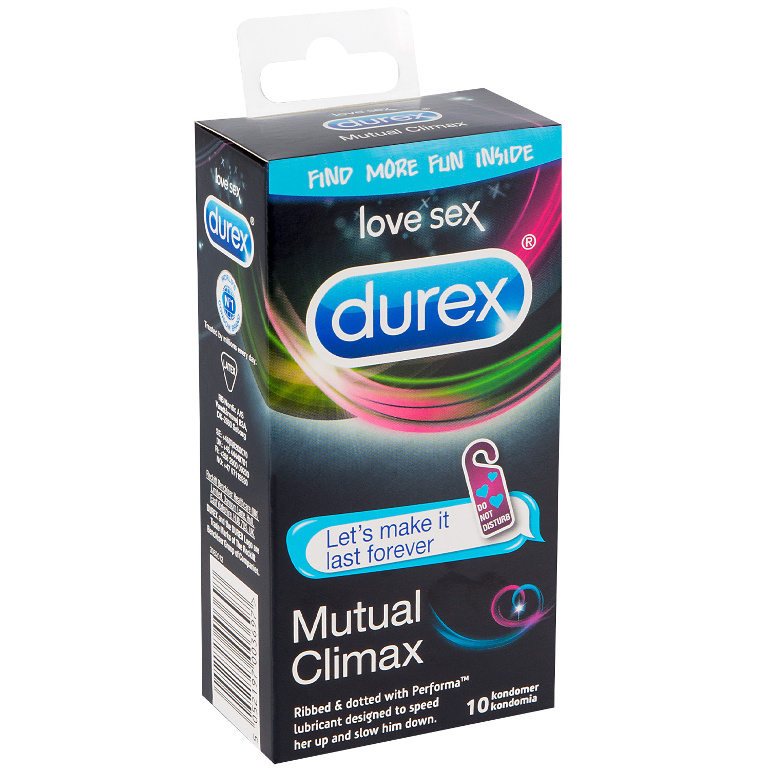 Durex Mutual Climax Bedövande Kondomer 10 st - Durex