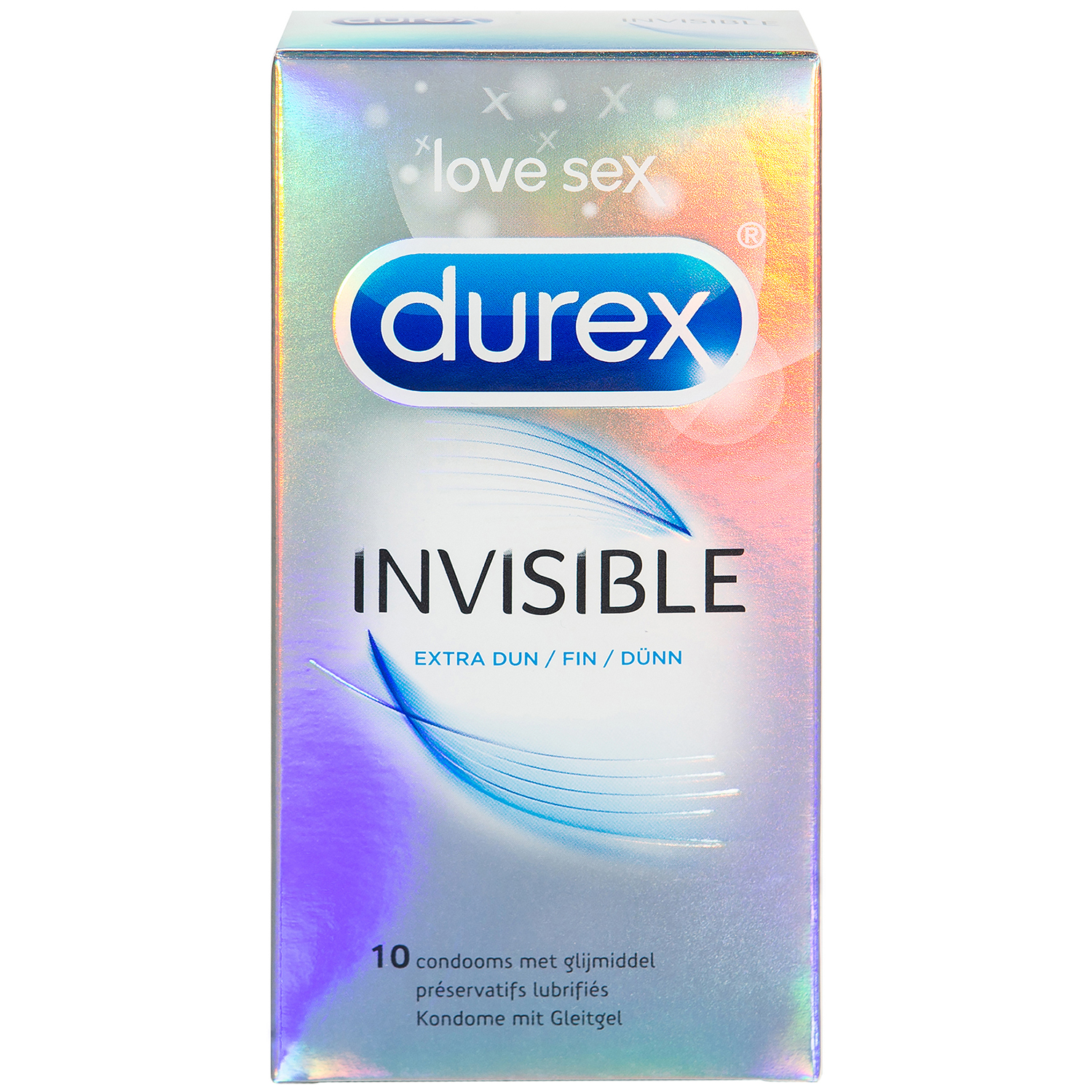 Durex Invisible Extra Tunna Kondomer 10 st - Durex