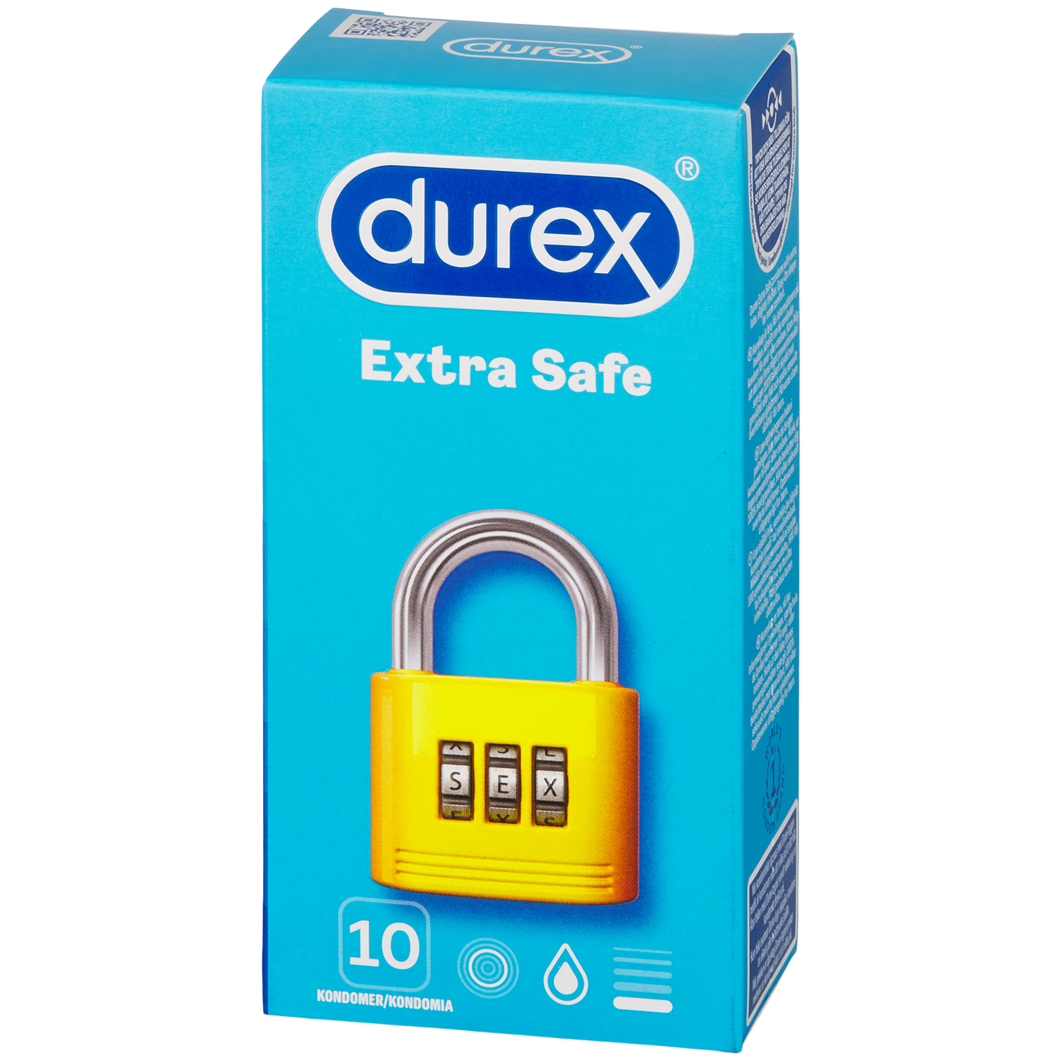 Durex Extra Safe Kondomer 10 st   - Klar