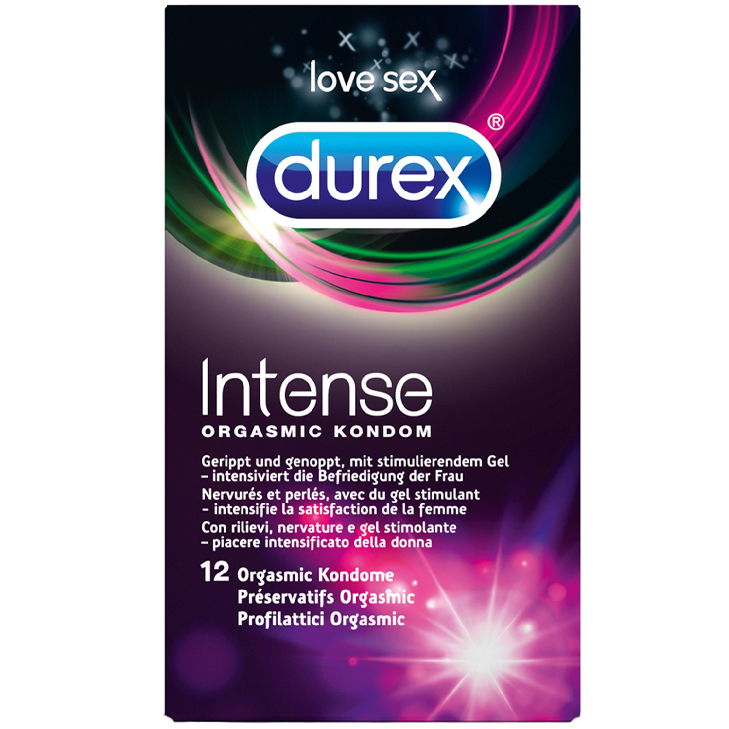 Durex Intense Kondomer 12 st   - Klar