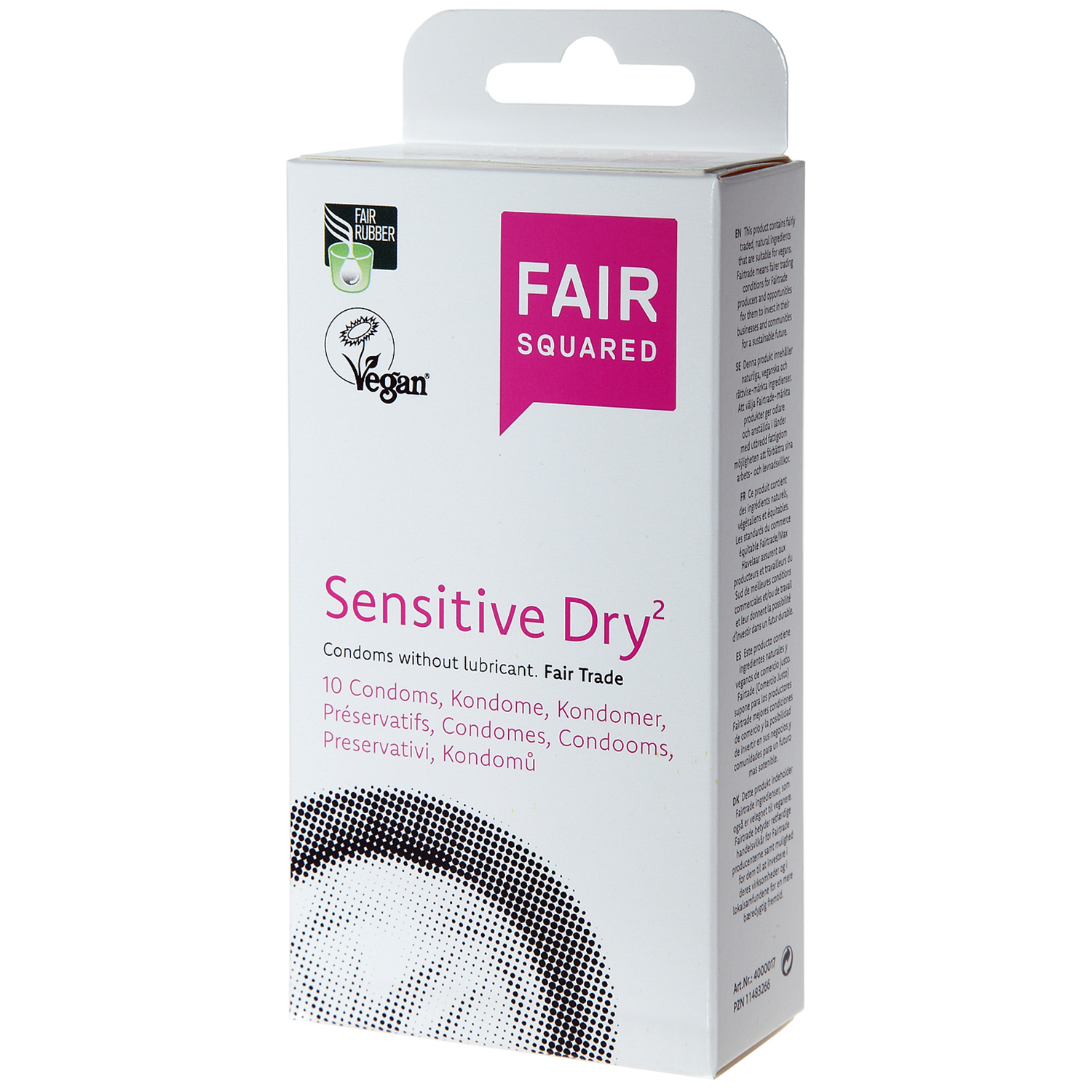 Fair Squared Sensitive Dry Veganska Kondomer 10 st  - Klar