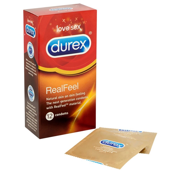 Durex RealFeel Latexfria Kondomer 12 st - Durex