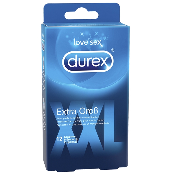 Durex XXL Extra Stora Kondomer 12 st - Durex