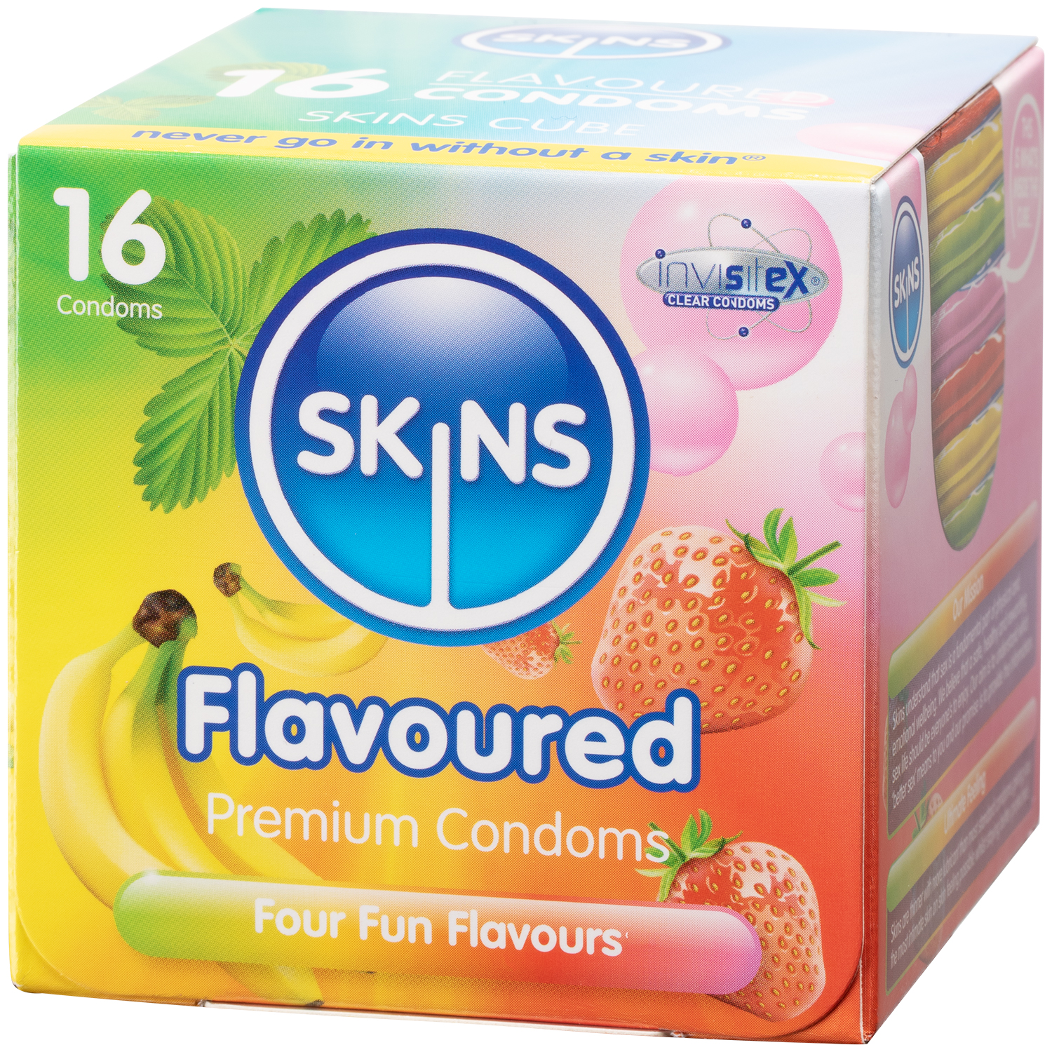 Skins Flavoured Condoms 16 pcs   - Klar
