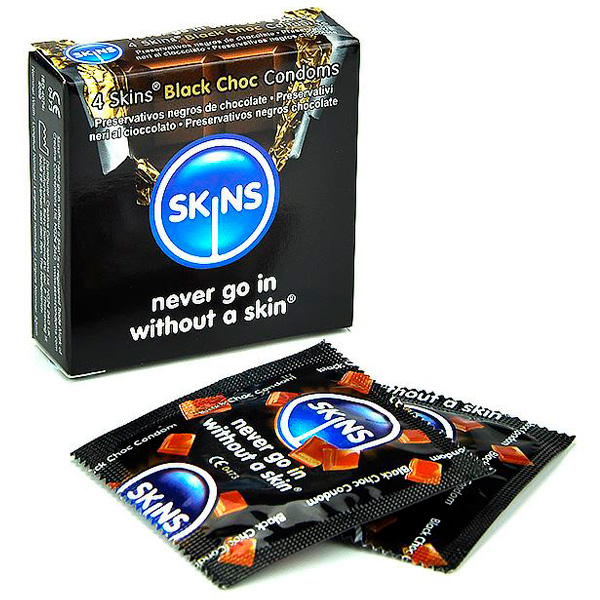 Skins Kondomer med Chokladsmak 4 st - Skins