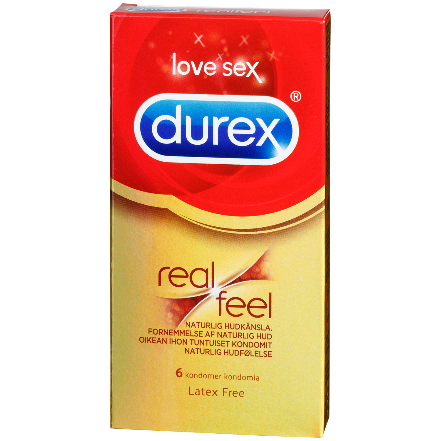 Durex RealFeel Latexfria Kondomer 6 st   - Klar