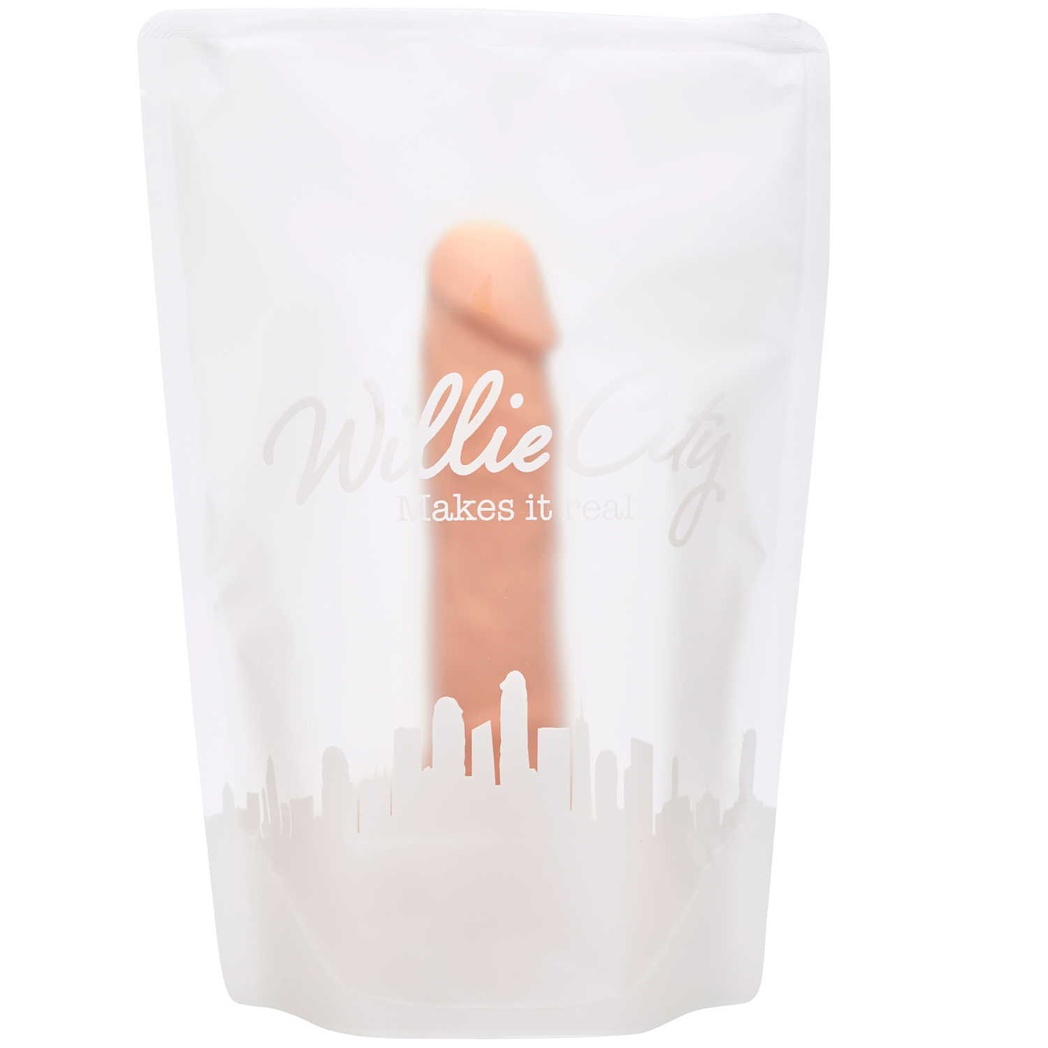Willie City Luxe Superrealistisk Silikondildo 22 cm   - Nude