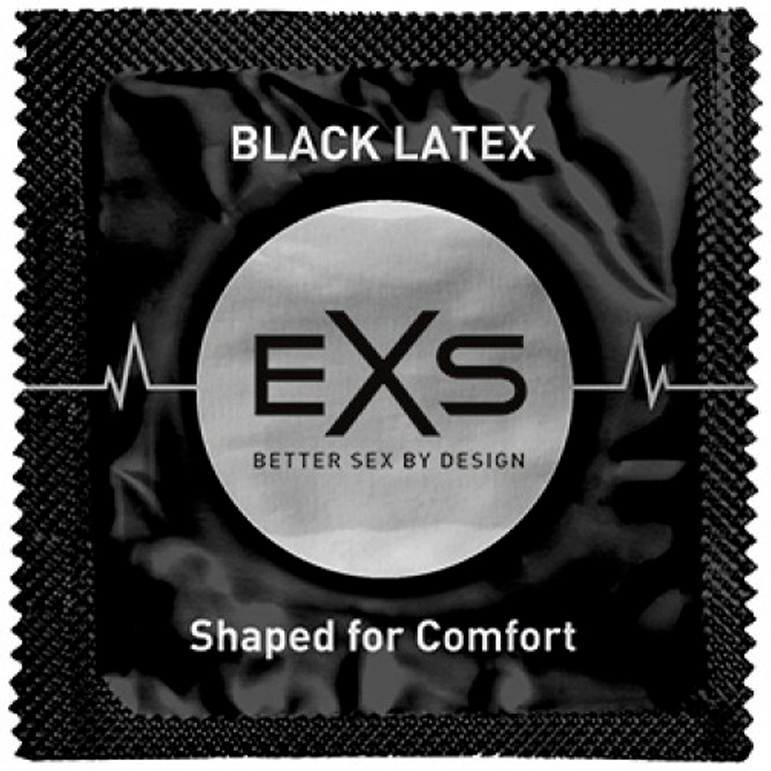 EXS Black Latex Kondomer 12 st   - Svart