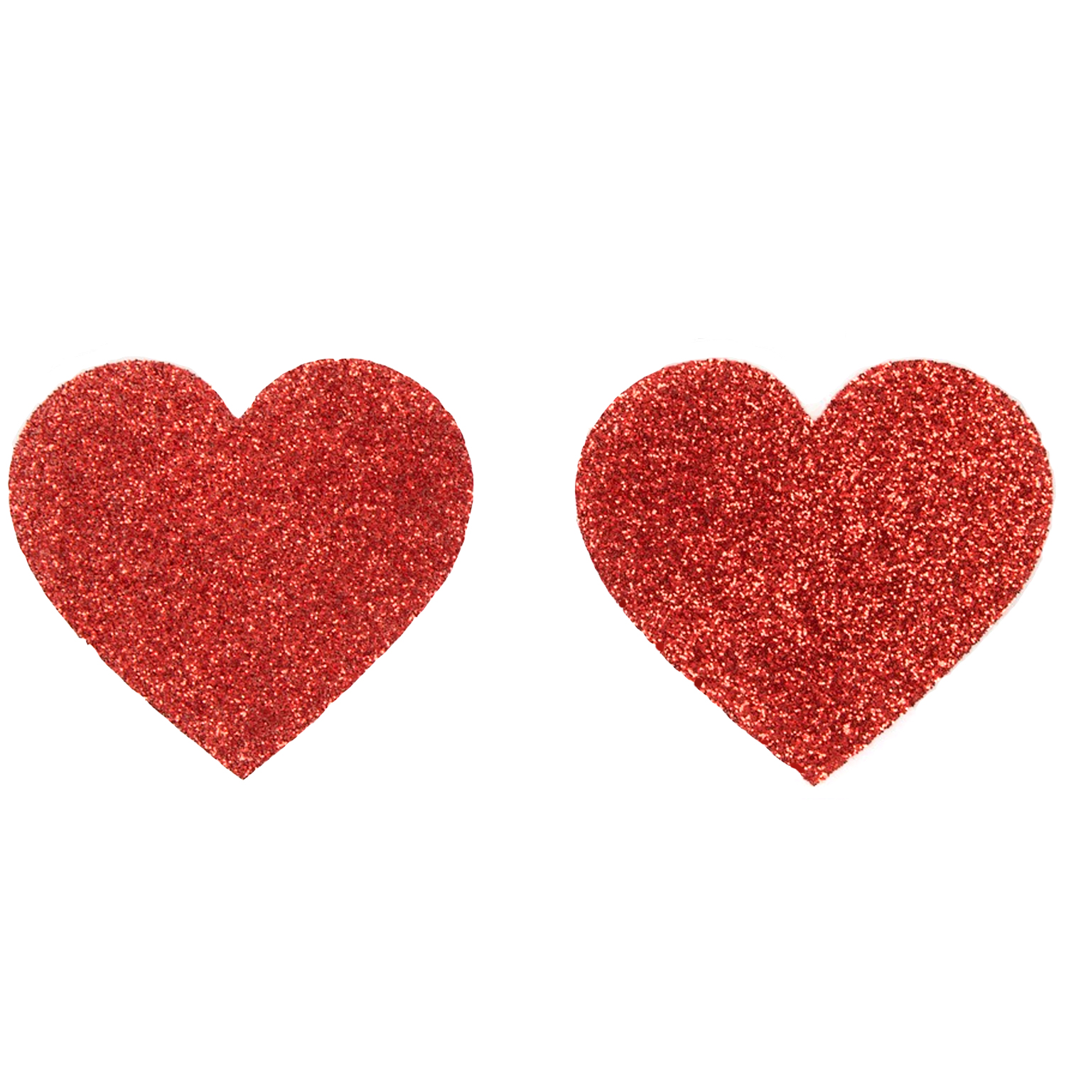 Cottelli Nipple Stickers Hjärtan    - Röd