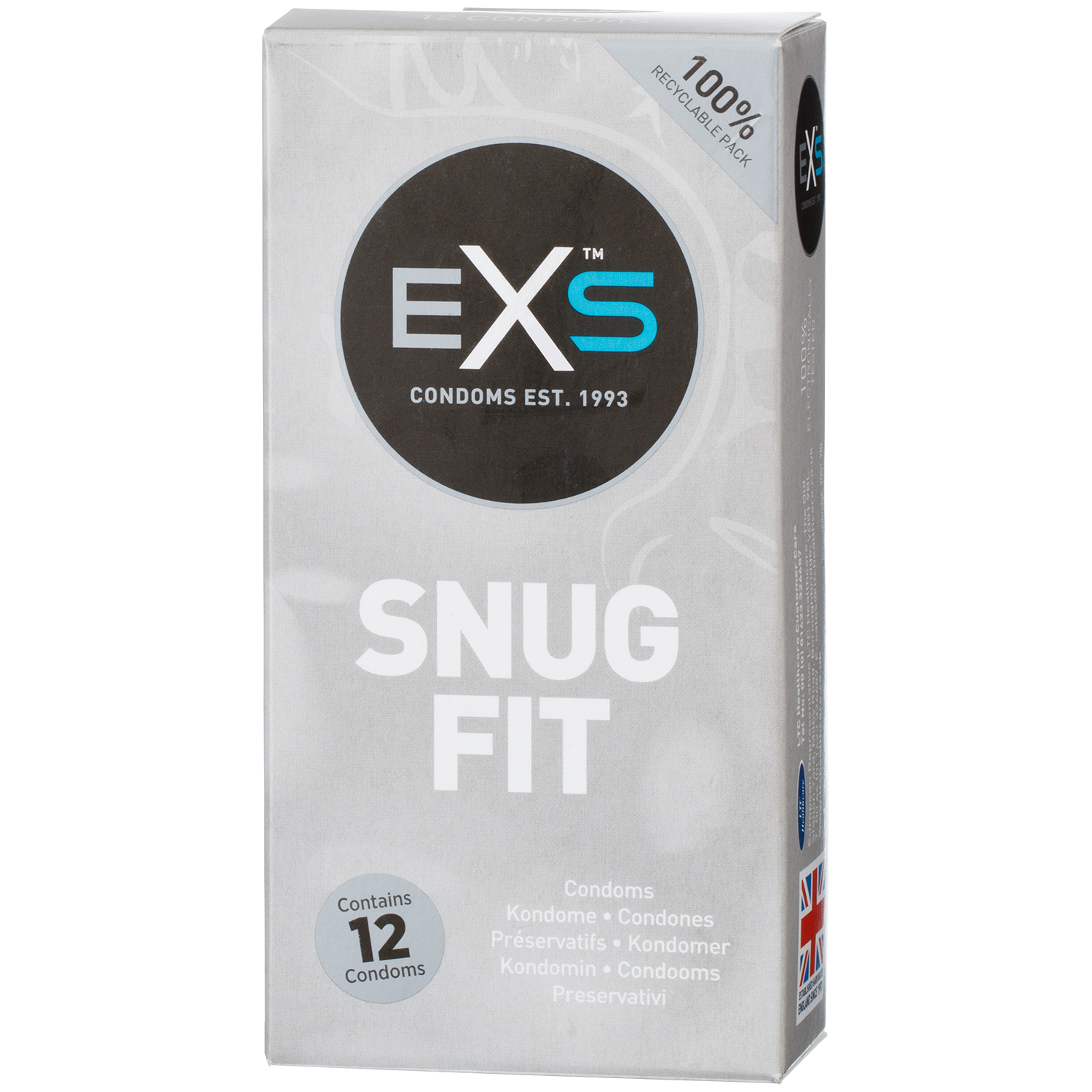 EXS Snug Fit Kondomer 12 st   - Klar