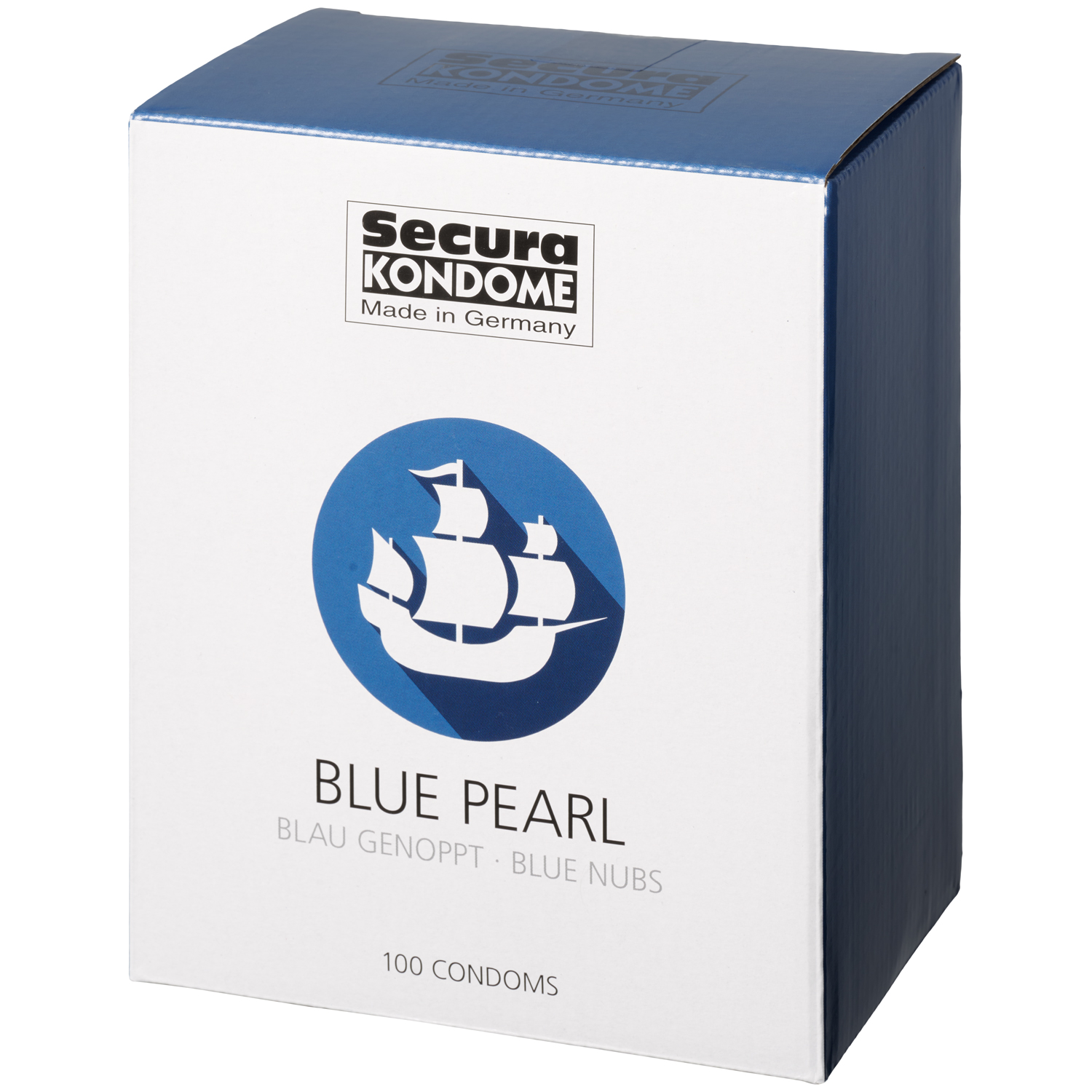 Secura Blue Pearl Kondomer 100 st   - Svart
