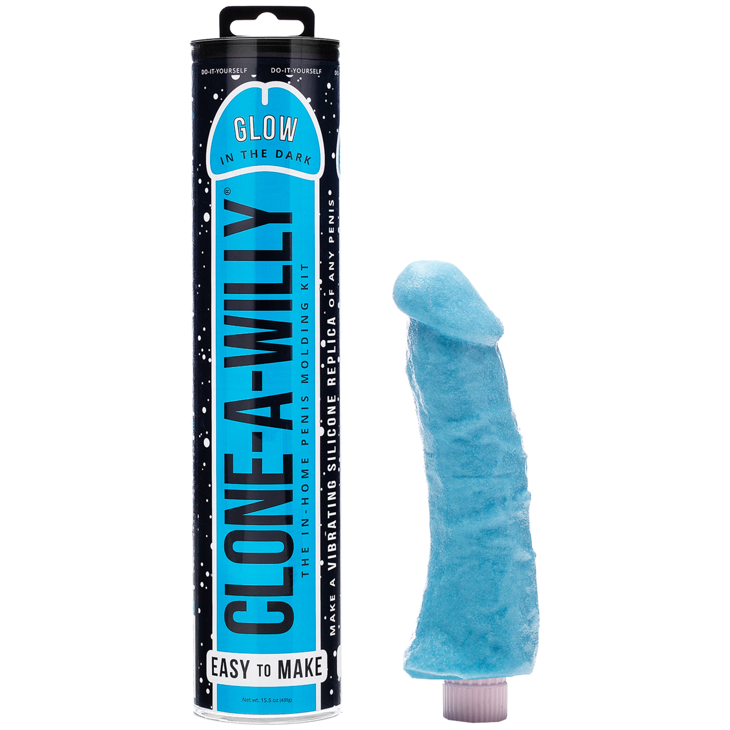 Clone-A-Willy DIY Homemade Dildo Clone Kit Glow In The Dark Blue  - Blå