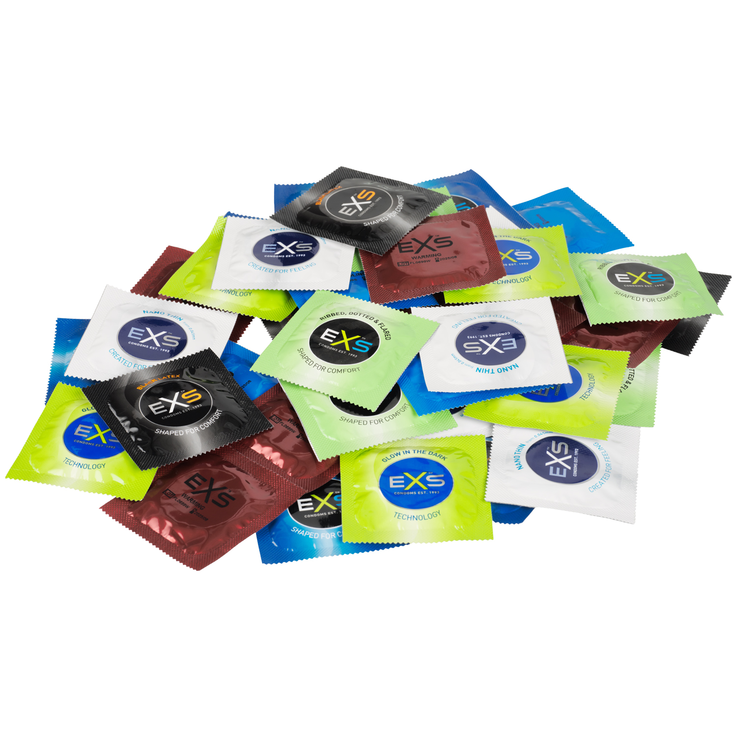EXS Blandade kondomer 42 st   - Klar
