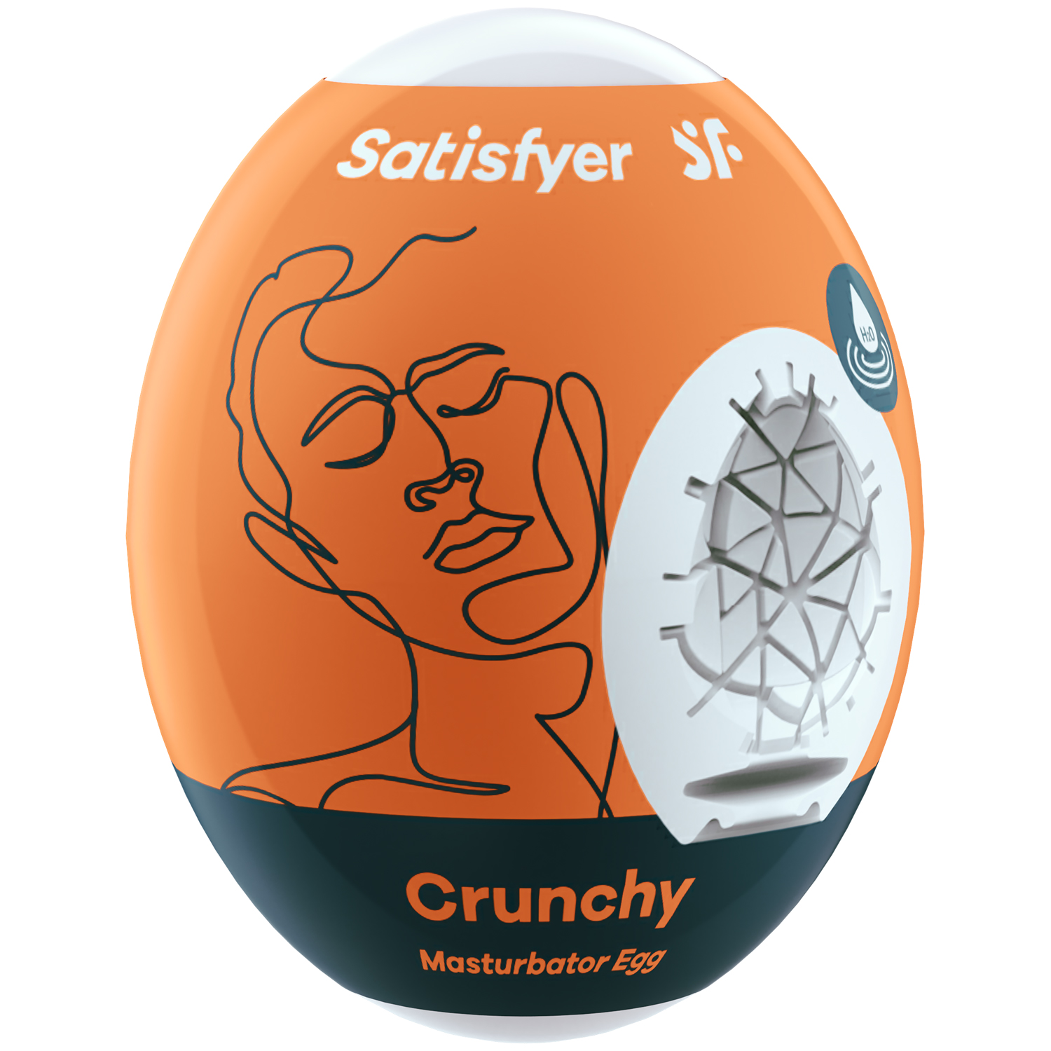 Satisfyer Crunchy Onaniägg    - Vit