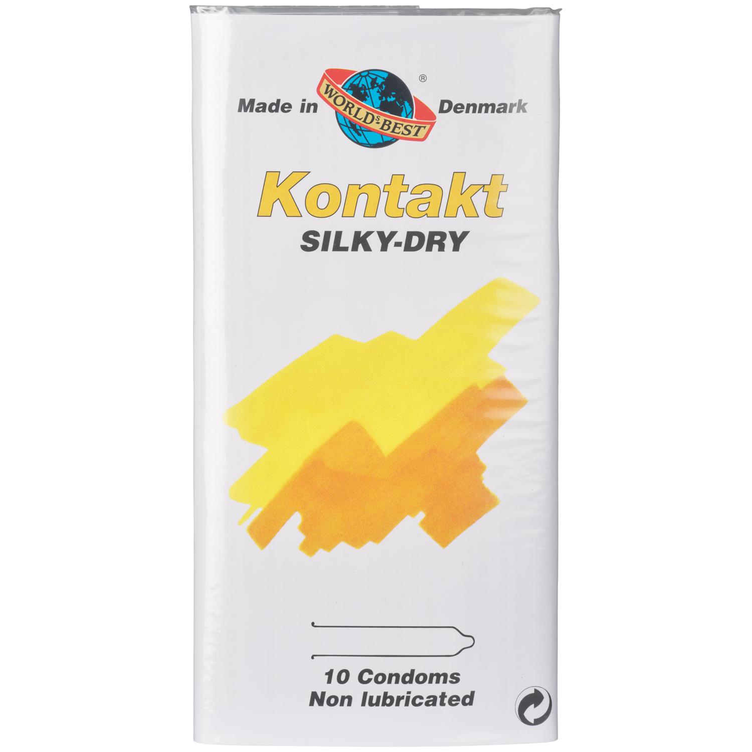 Worlds-Best Kontakt Silky-Dry Osmorda Kondomer 10 st  - Klar - L