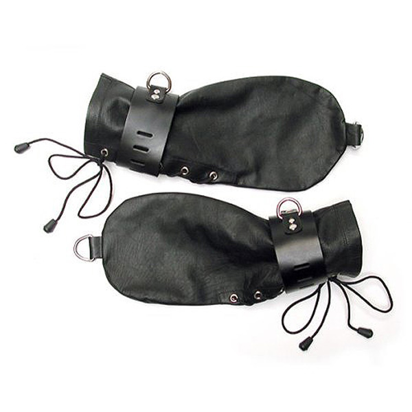 Kinklab Bondage Handskar av Läder - Kinklab