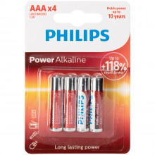 Philips LR03 AAA Alkaline Batterier 4 st  1
