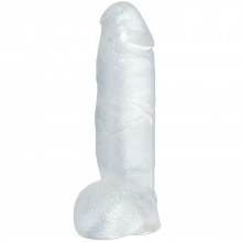 Crystal Clear Large Jelly Dildo  1