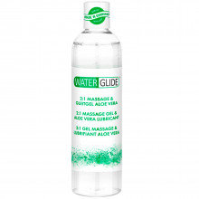 Waterglide Aloe Vera 2-i-1 Massagegel och Glidmedel 300 ml  1