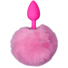 baseks Pink Furry Bunny Tail Analplugg Produktbild 1
