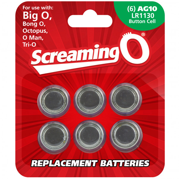 Screaming O Batterier AG10 LR1130 6 stk