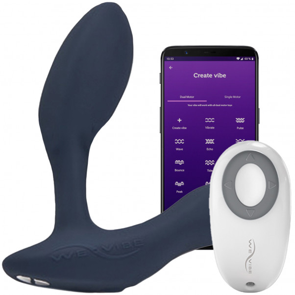 We-Vibe Vector Prostata Massager med Fjärrkontroll och App produkt och app 1