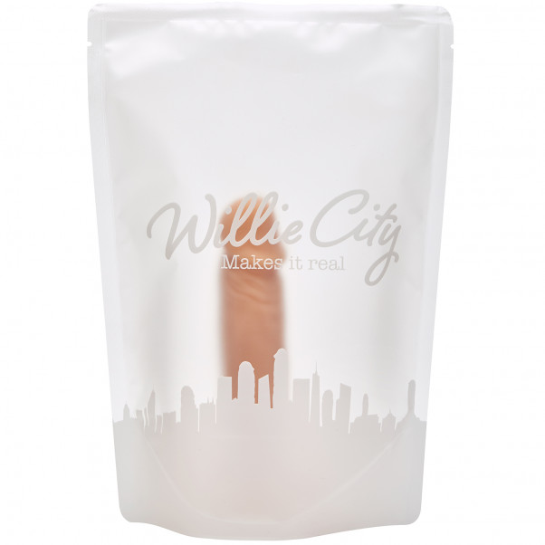 Willie City Luxe Realistisk Silikondildo med Sugpropp 15 cm  100