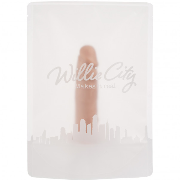 Willie City Realistisk Dildo med Sugpropp 15 cm bild på förpackningen 90