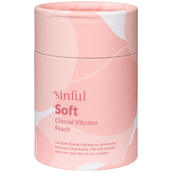 Sinful Soft Peach Klitorisvibrator Produktförpackning 90