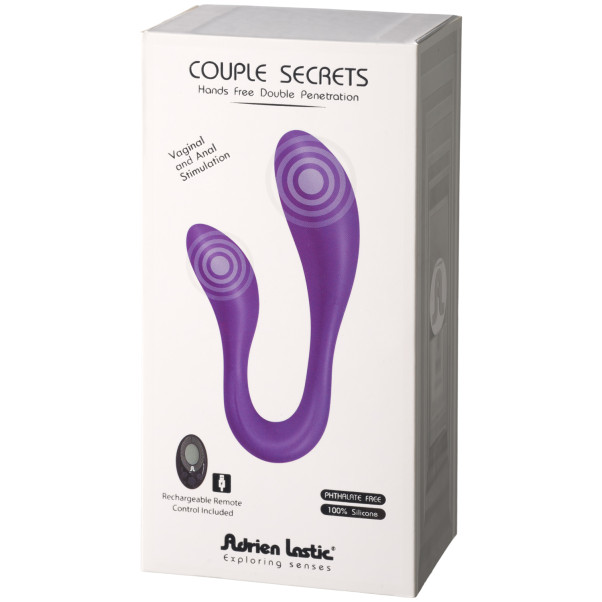 Adrien Lastic Couple Secrets II Fjärrstyrd Dubbelvibrator Produktförpackning 90