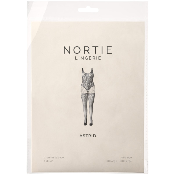 NORTIE Astrid Grenlös Catsuit i Spets Plus-Size Produktförpackning 90