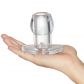 Perfect Fit Tunnel Buttplug Medium Clear produkt i hand 50